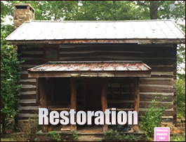 Historic Log Cabin Restoration  Pink Hill, North Carolina